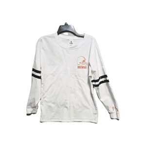 A12 VICTORIA'S SECRET PINK Browns NFL Football Collection Varsity Jersey‎ XS
